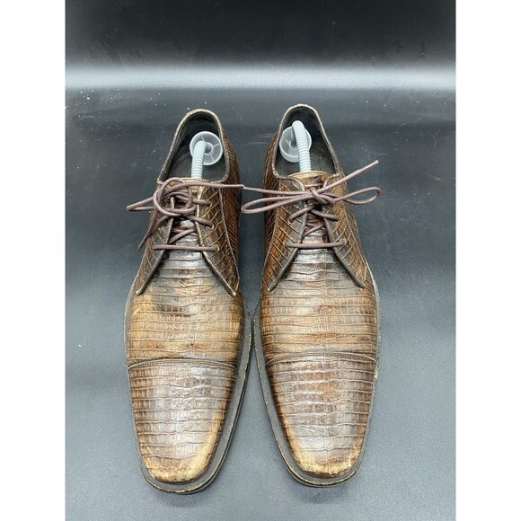 Cole Haan Cap-Toe Oxford Alligator Skin Mens Size 10M C04129 Brown Loafer main image 8